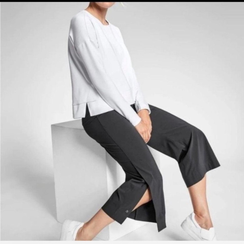 Athleta Tribeca Black Cropped Pants